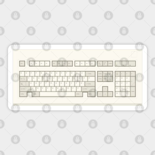 Coffee Keyboard Sticker by brien